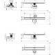 Hansgrohe RAINDRAIN ALLROUNDмонтажный комплект для стандартной/плоскойустановки 700мм, цвет нержавеющая сталь, (56186800)