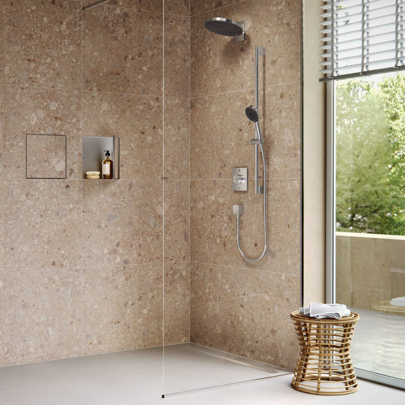 Hansgrohe RAINDRAIN ORIGINALтрап для душа 1200мм (комплект), цвет сталь, (56201800)