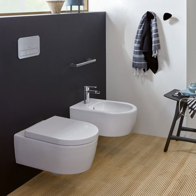 5656HR01 AVENTO Унітаз підвісний DirectFlush з кришкою QuickRelease/SoftClosing, White Alpin
