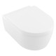5656HR01 AVENTO Унітаз підвісний DirectFlush з кришкою QuickRelease/SoftClosing, White Alpin