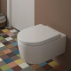 5656HR01 AVENTO Унітаз підвісний DirectFlush з кришкою QuickRelease/SoftClosing, White Alpin