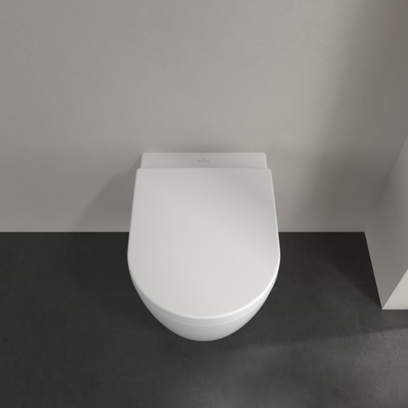 5656HR01 AVENTO Унітаз підвісний DirectFlush з кришкою QuickRelease/SoftClosing, White Alpin
