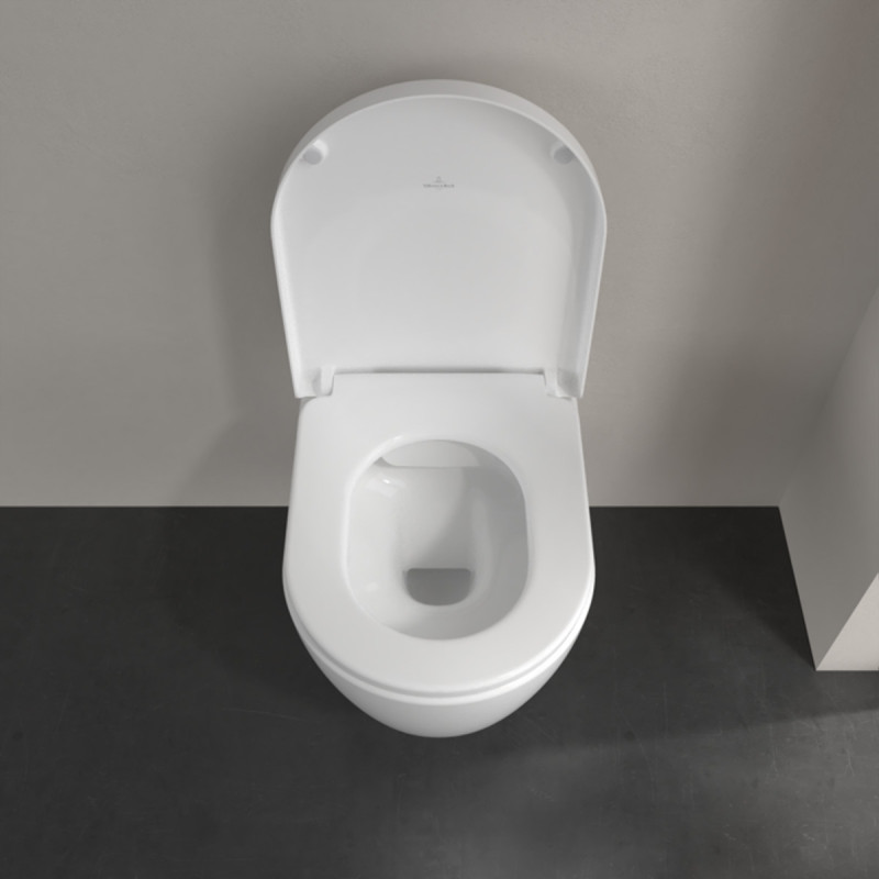 5656HR01 AVENTO Унітаз підвісний DirectFlush з кришкою QuickRelease/SoftClosing, White Alpin