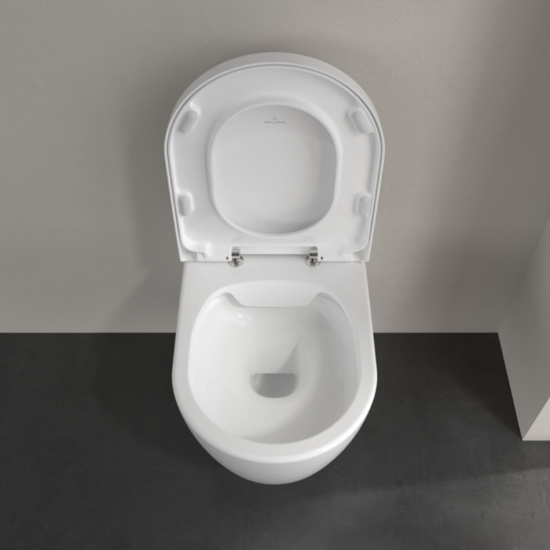 5656HR01 AVENTO Унітаз підвісний DirectFlush з кришкою QuickRelease/SoftClosing, White Alpin