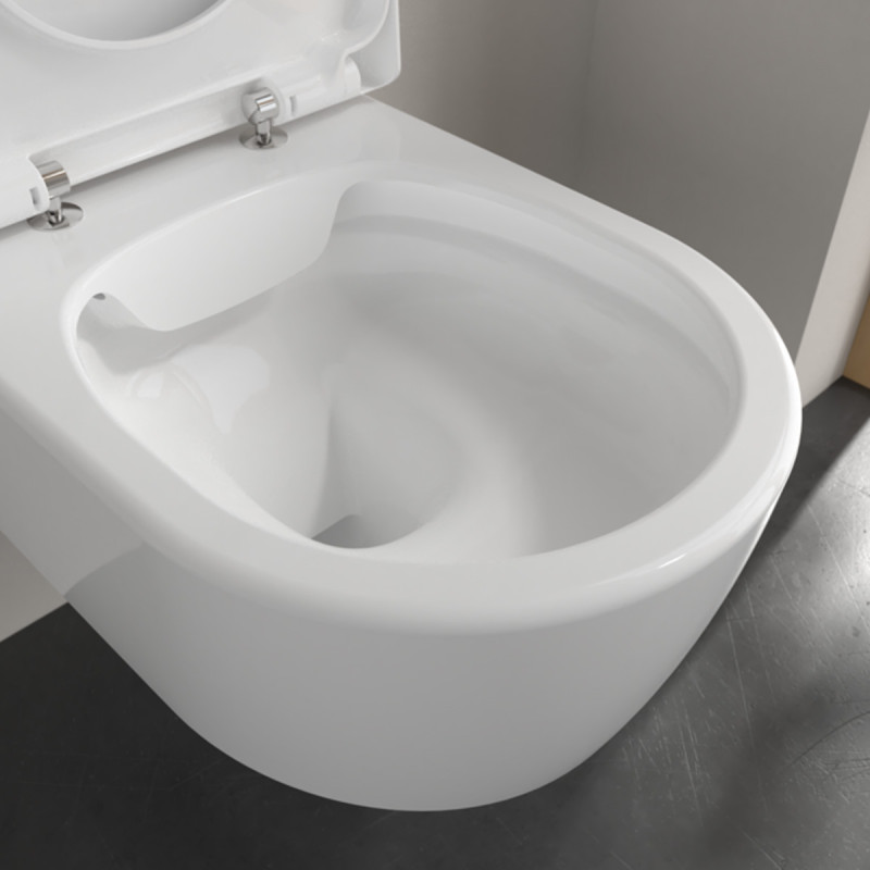 5656HR01 AVENTO Унітаз підвісний DirectFlush з кришкою QuickRelease/SoftClosing, White Alpin