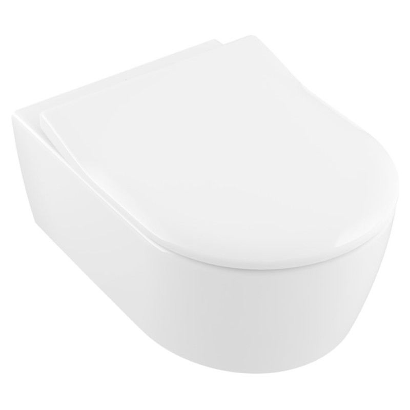 5656RS01 AVENTO Унітаз підвісний DirectFlush з кришкою QuickRelease/SoftClosing, White Alpin
