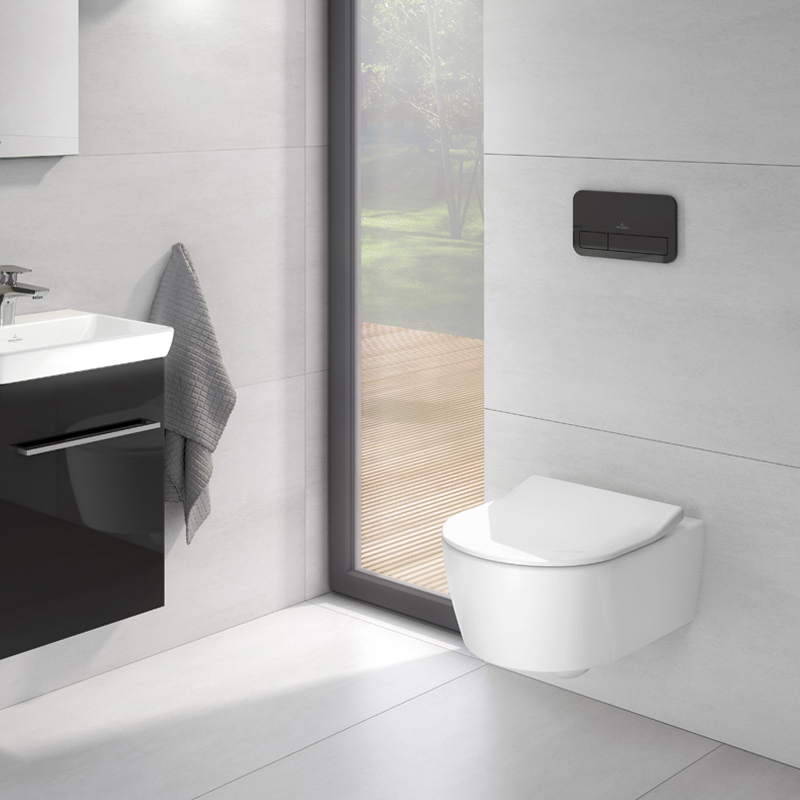 5656RS01 AVENTO Унітаз підвісний DirectFlush з кришкою QuickRelease/SoftClosing, White Alpin
