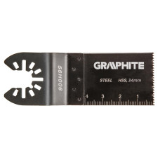 Graphite Полотно плоское к многофункц. инструменту, HSS по металлу, 34 мм (56H006)