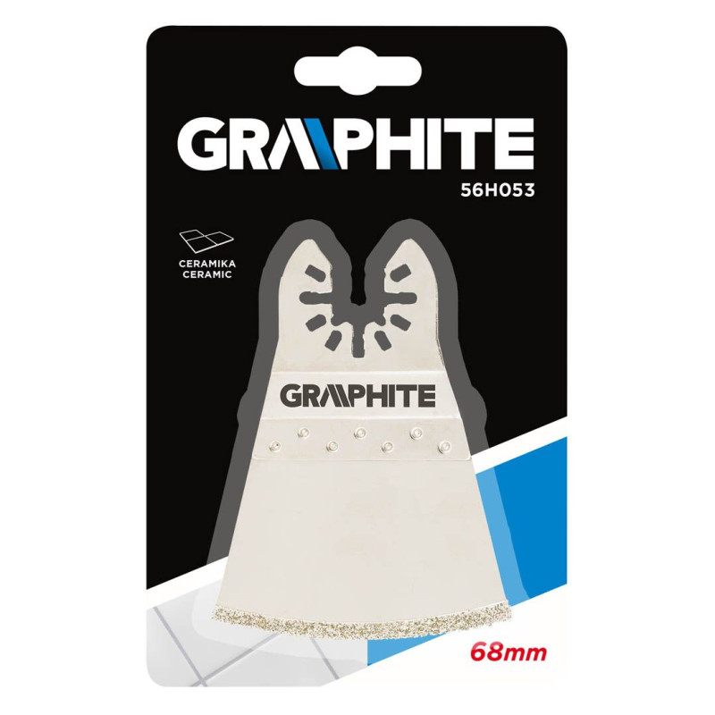Graphite Шабер з алмазним зерном по кераміці, 68мм (56H053)
