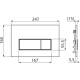 ALCA PLAST сифон M57-GM-M Кнопка керування інсталяції GUN METAL мат {25} (М57-GM-M)