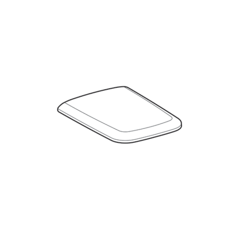 Geberit 571910000iCon Square Сидіння з кришкою для унітаза, дюропластове, металеві петлі, із Soft-close, колір білий