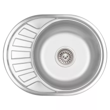 WEZER Кухонна мийка 5745(06) Satin 570x450x160 мм + сифон