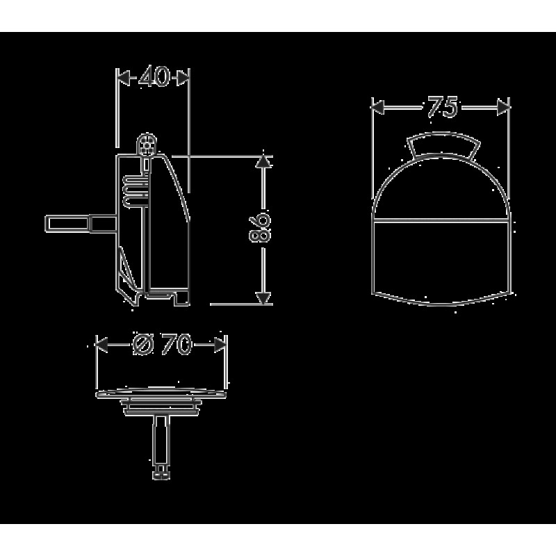 Hansgrohe Exafill - зовнішня частина 58127000, (58127000)