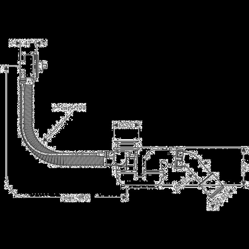 Hansgrohe Flexaplus - злив / перелив для нестандартних ванн 58141180, (58141180)
