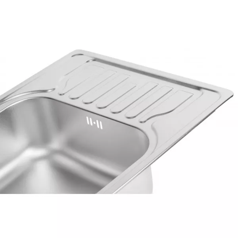 WEZER Кухонна мийка 5848(08) Satin 580x480x180 мм + сифон