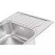 WEZER Кухонна мийка 5848(08) Satin 580x480x180 мм + сифон