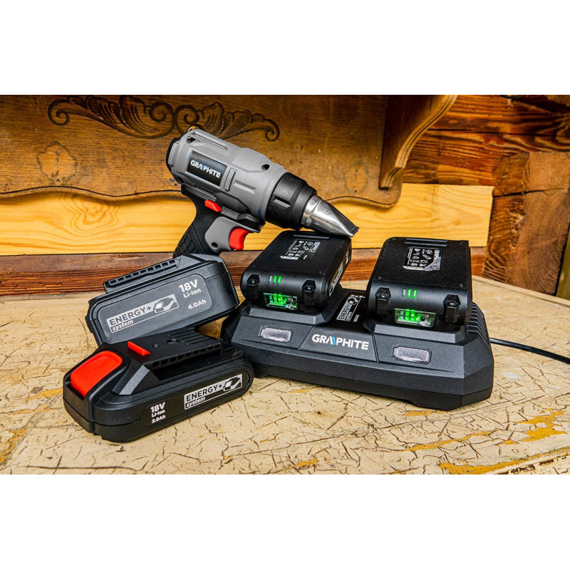 Graphite Акумулятор Energy+, 18В, 4Аг, 0.64кг (58G004)