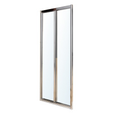 EGER Двері bifold 80*195см, профіль хром, скло прозоре, (599-029-80)