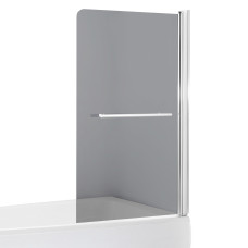 EGER Штора на ванну 80х150, скло тоноване, права, (599-02R grey)