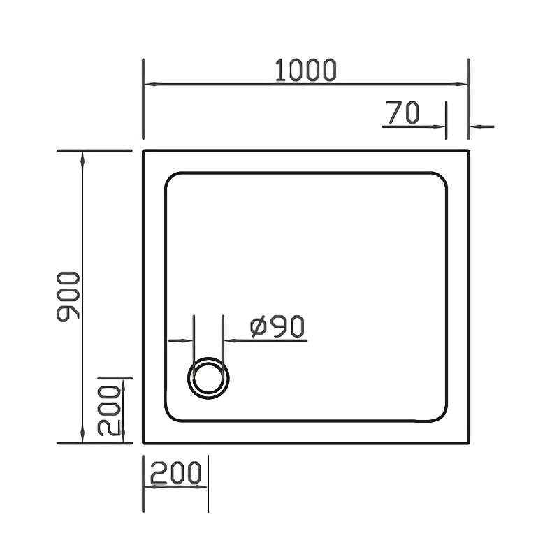 EGER Паллет SMC 900X1000X35 прямоугольный, (599-1090S)