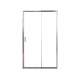 Двері в нішу 115*195см розсувні, регульований (+/-5см) профіль хром, скло прозоре