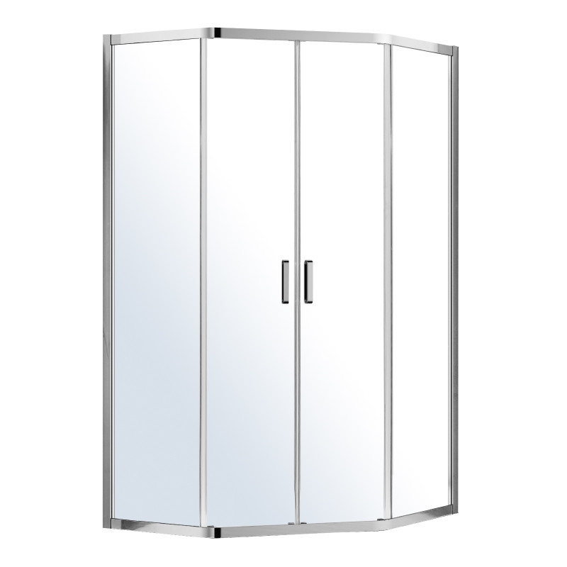 EGER IRIS душова кабіна 5-ти кутна 90*90*195см, з розсувними дверима (скло + двері), (599-142/1)