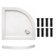 EGER Поддон SMC 900*900*35 полукруглый с панелью и ножками, (599-9090R fullset)