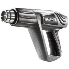 Graphite Фен будівельний 2000Вт 80/600°С 350/550л·хв 0.9кг (59G524)