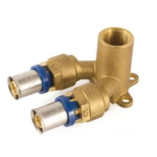 General Fittings Кутник настінний з двома виходами 1/2