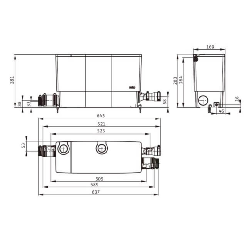 Каналізаційна установка DrainLift MINI5-XS/C-EF 6095129