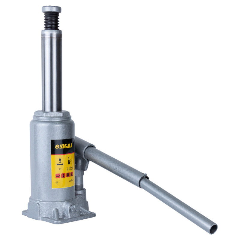 SIGMA Домкрат гідравлічний пляшковий 5т H 185-355мм Standard (6106051)