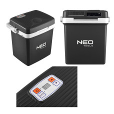 Холодильник мобільний Neo Tools, 2в1, 26л, 230/12В, підігрів 55Вт, охолодження 60Вт, електронна панель, USB-порт, 3.8кг (63-152)