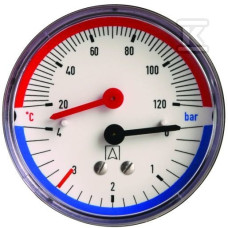 Afriso 63341 термоманометр ТМ80 0-4 бар, 20-120 С акс.