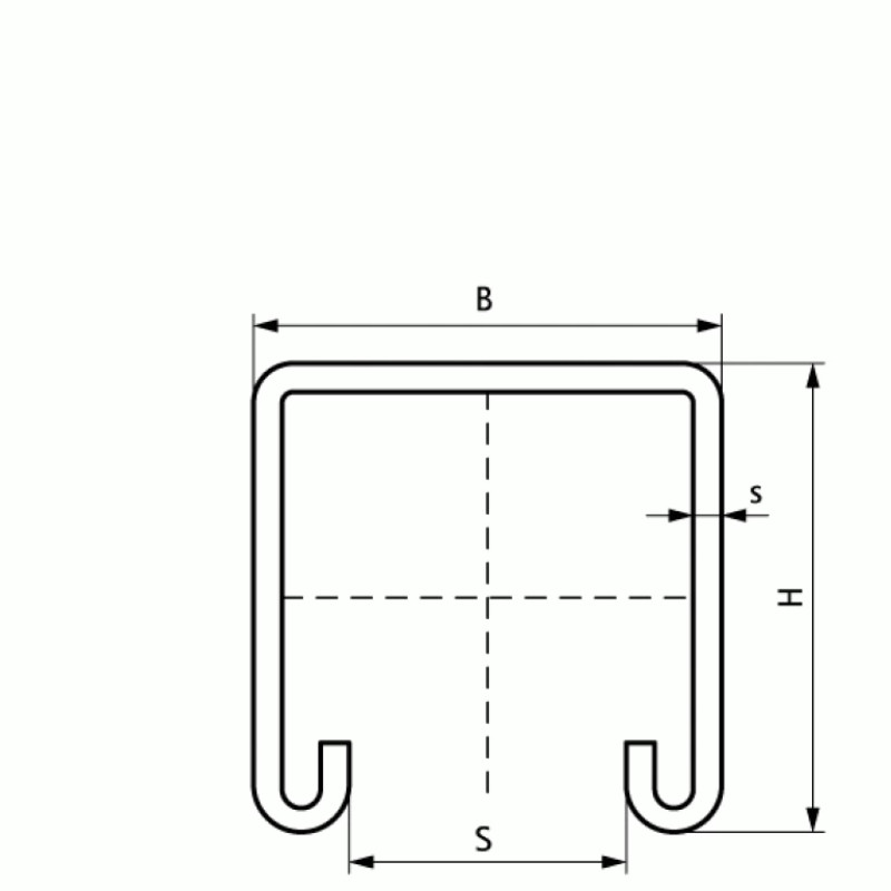 Walraven Профиль монтажный BIS RapidStrut BUP1000, 62H 41x62x2, 50 мм 6 м 65018667