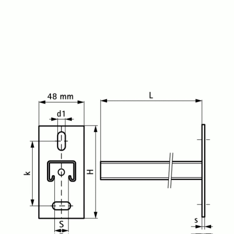 Walraven Консоль стінова BIS RapidStrut BUP1000, 110x5,0 L 300 mm 6603832