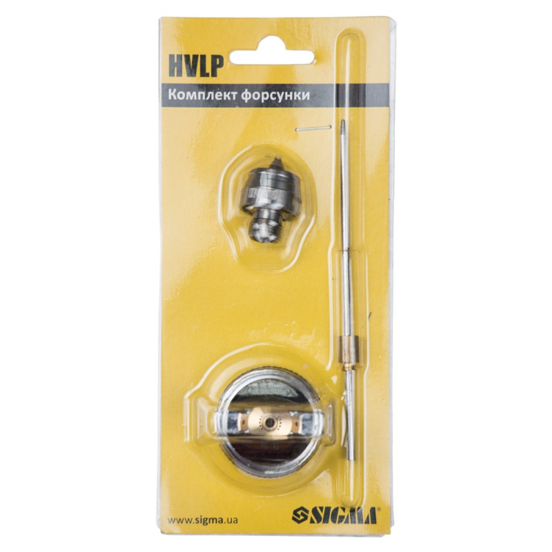 SIGMA Комплект форсунки HVLP Ø1.7мм для 6812051, 6812131, 6812141, 6812151 (6817391)