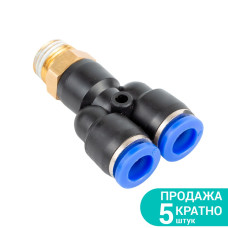 SIGMA Штуцер цанговий (Y-подібний) Ø8мм МТ 1/2