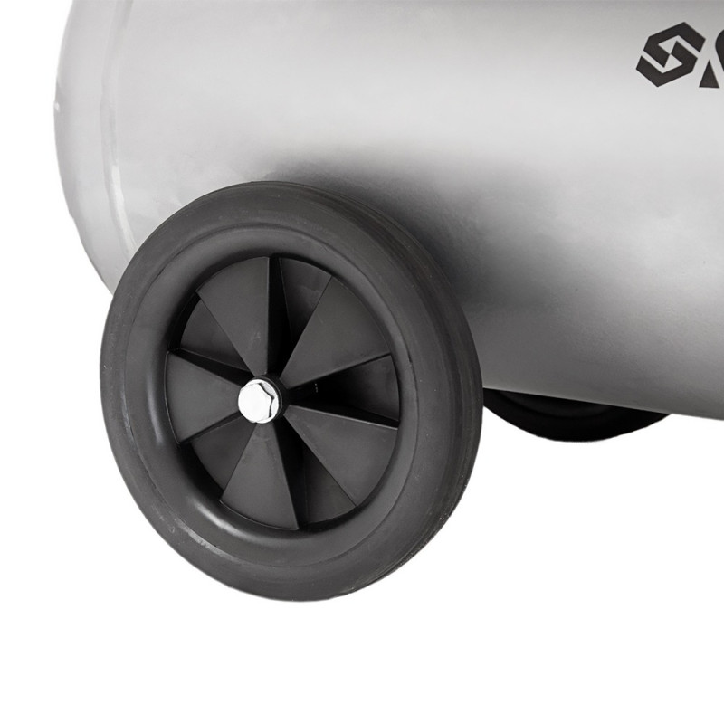 SIGMA Компресор двоциліндровий 2.5кВт 455л/хв 10бар 50л (2 крана) (7043721)