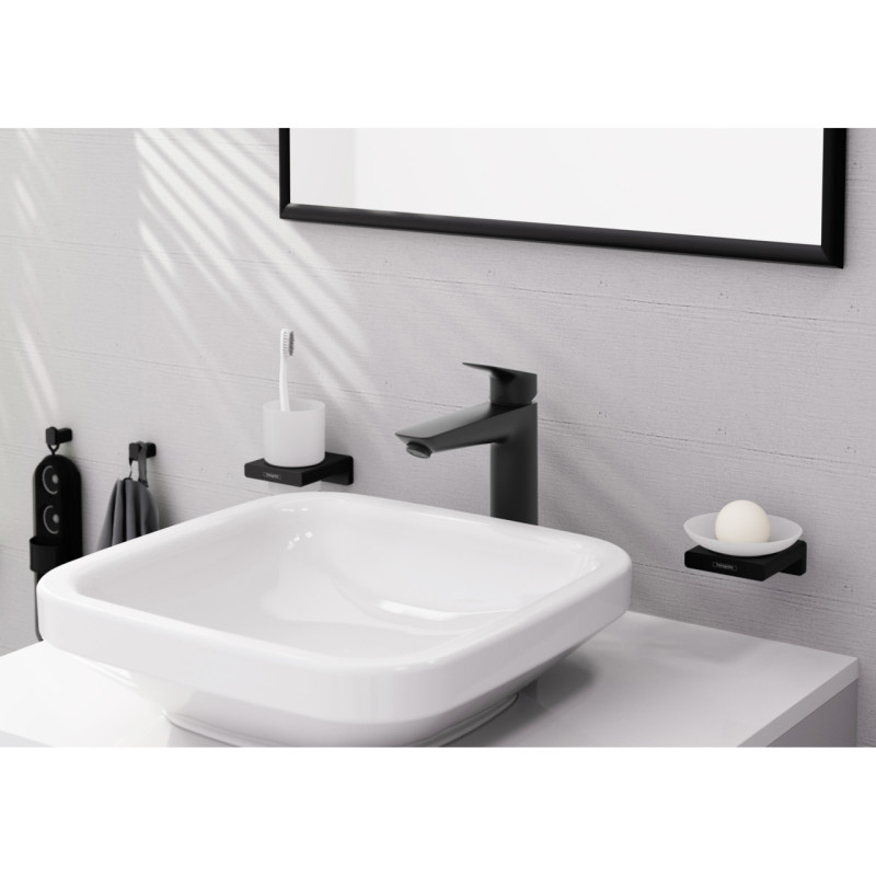 Hansgrohe Змішувач для умивальника Logis 190 чорний матовий