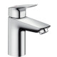 Hansgrohe Logis Змішувач для раковини 100, одноважiльний, з донним клапаном, версія CoolStart, хром, (71102000)