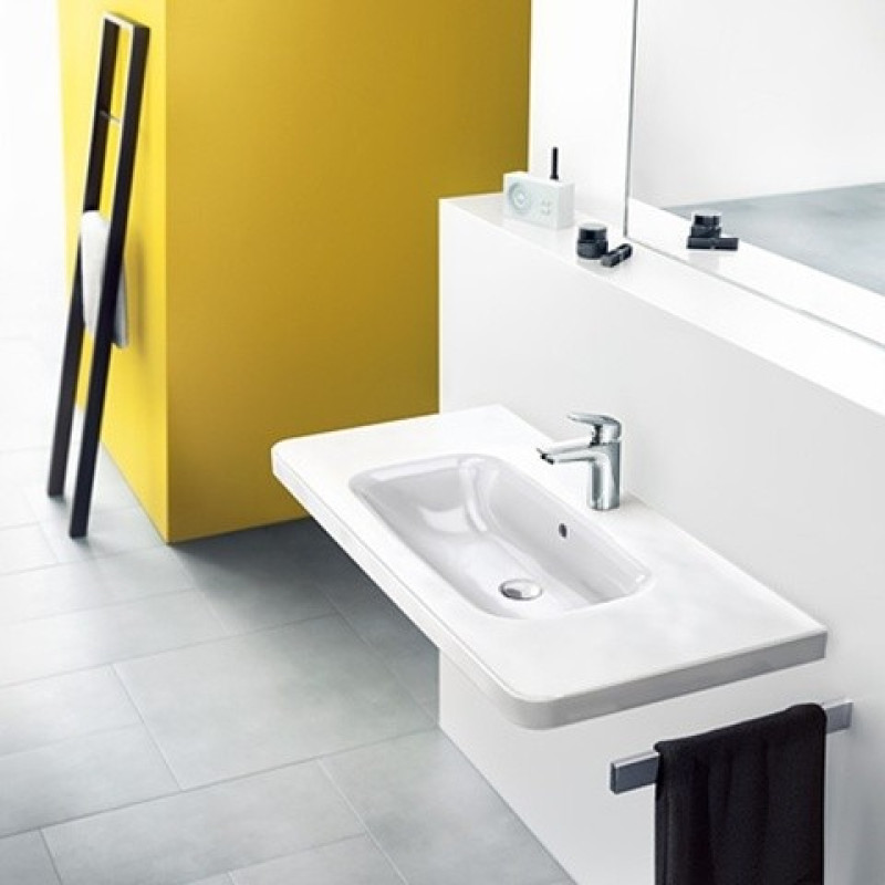 Hansgrohe Logis Змiшувач для раковини одноважiльний 100 LowFlow 3,5л./хв., зi злив. гарнiтуром, хром, (71104000)