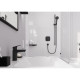Hansgrohe Змішувач для умивальника Logis 100 із донним клапаном чорний матовий