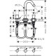 Hansgrohe Logis Змішувач для раковини на три отвори, двухвентильний, (71133000)