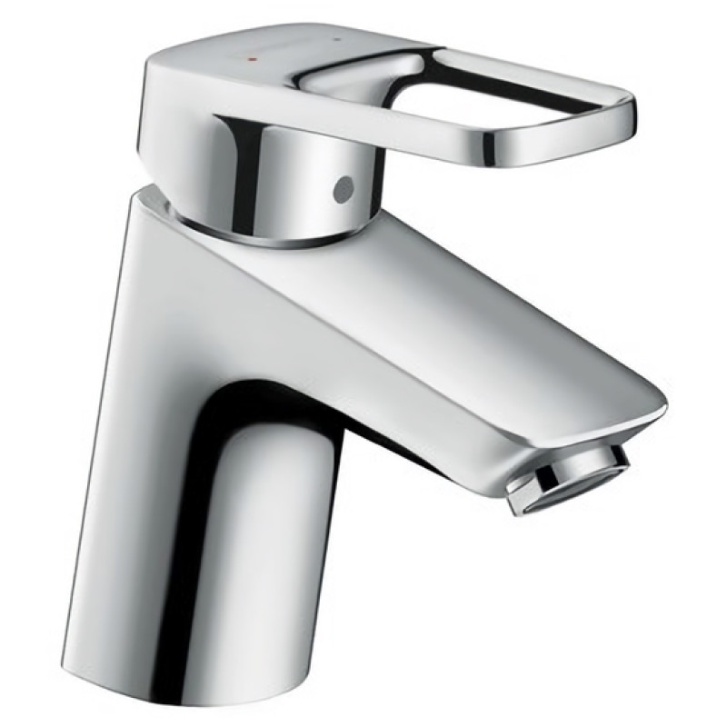 Hansgrohe Змішувач одноважільний для умивальника 70 Logis Loop зі зливним гарнітуром (71150000)