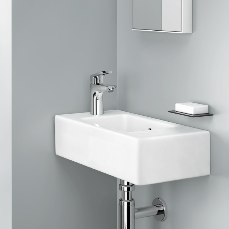 Hansgrohe Змішувач одноважільний для умивальника 100 Logis Loop зі зливним гарнітуром (71151000)