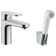 Hansgrohe Змішувач для умивальника Vernis Blade з гігієнічною лійкою (71215000)
