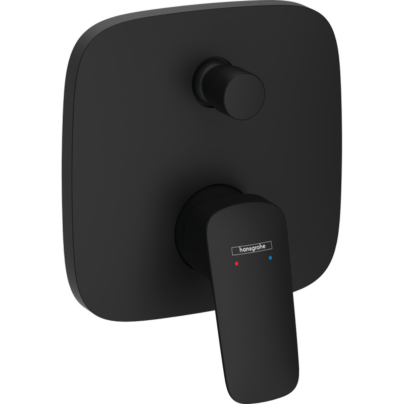 Hansgrohe LOGIS змішувач для ванни, одноважільний, прихований монтаж, колір чорнийматовий, (71405670)
