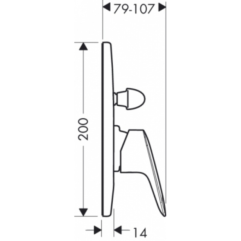 Hansgrohe Logis Змішувач для ванни, вбудовується, (71406000)