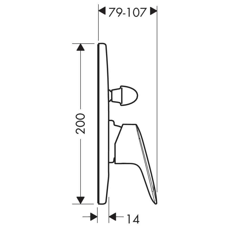 Hansgrohe Змішувач для ванни Logis (71409000)
