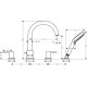 Hansgrohe VERNIS SHAPE змішувач на борт ванни, на 4 отв, чорний матовий, (71459670)